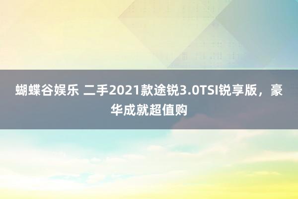 蝴蝶谷娱乐 二手2021款途锐3.0TSI锐享版，豪华成就超值购
